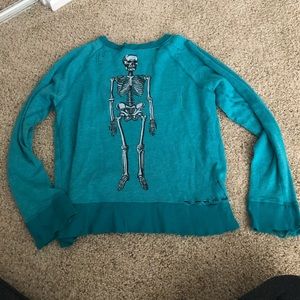 Wildfox distressed skeleton jumper!